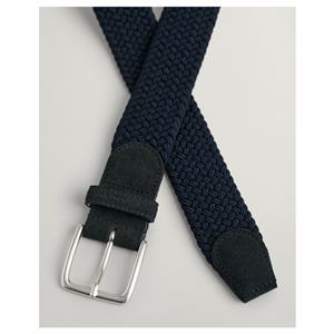 GANT Elastic Braided Belt - Evening Blue / Black